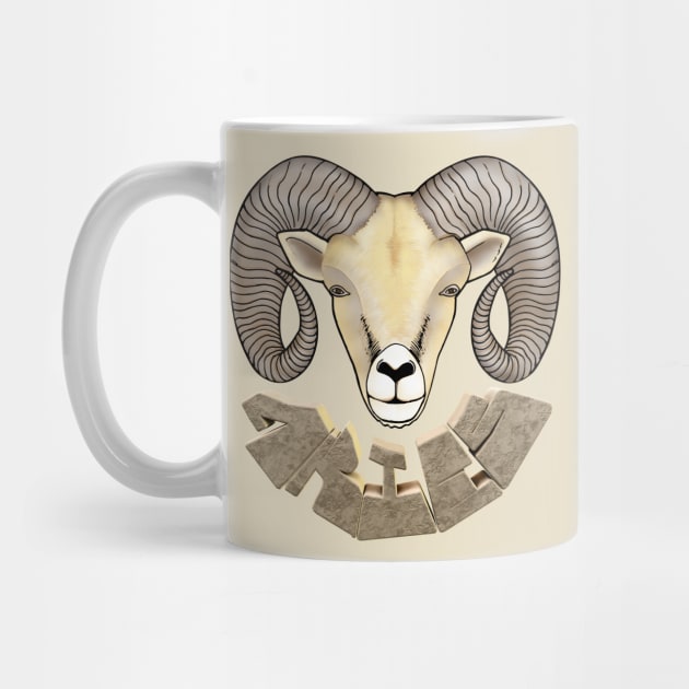 Front and Back Aries The Ram by NochTec